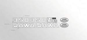 Наклейки Ява 634-638 Чезет Jawa kit. Чехия - Фото #1