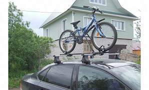 Вело багажник на крышу с креплением на дуги - Фото #1
