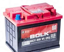 Аккумулятор bolk 60 А/ч обратная полярность - Фото #1