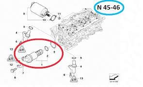 Электромагнитный клапан ванос BMW N45-46-62-73 - Фото #3