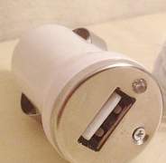Зарядка в прикуриватель с USB, с светодиодом,Новый - Фото #1