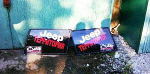 Задние стекла на jeep Cherokee джип чероки - Фото #1