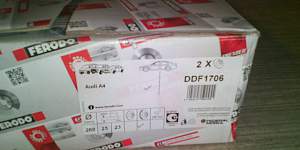 Тормозные диски Ferodo DDF1706, новый комплект - Фото #1