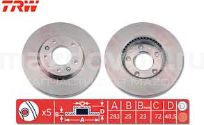 Передние тормозные диски Mazda 6gg - Фото #1
