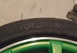 Колеса Sakura Wheels 355A Зеленые в сборе - Фото #3