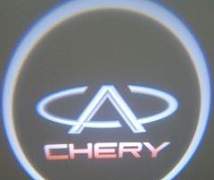 Светящийся лазерный проектор Chery в двери - Фото #2