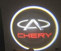 Светящийся лазерный проектор Chery в двери - Фото #3