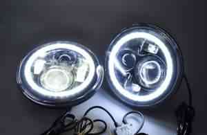 Светодиодные LED фары Нива, УАЗ, Jeep - Фото #1