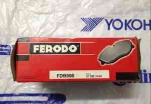 Колодки тормозные передние Ferodo FDB 598 - Фото #1