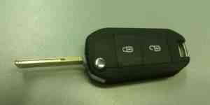 Выкидной ключ с болванкой без чипа пежо, Peugeot - Фото #1