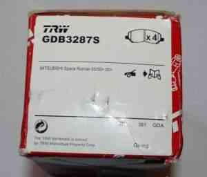 GDB3287S Колодки тормозные дисковые mitsubishi - Фото #1