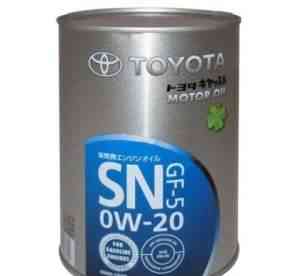 Масло моторное синтетическое Toyota SN 0W-20, 1л - Фото #1
