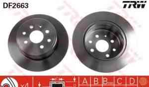 Тормозные диски задние TRW для Opel 4х100 - Фото #1