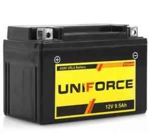 Аккумуляторы мото uniforce 12V9.5, YT12A-BS - Фото #1